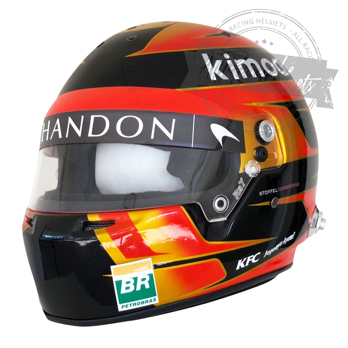 Stoffel Vandoorne 2018 F1 Replica Helmet 1:1 Scale