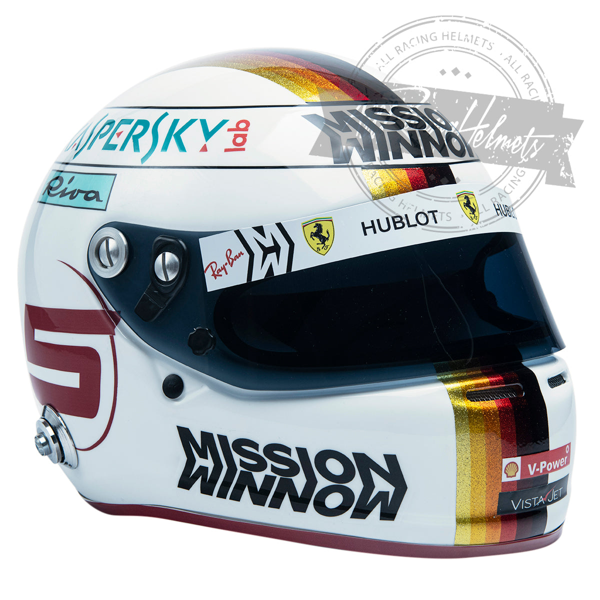 Sebastian Vettel 2019 Brazilian GP F1 Replica Helmet 1:1 Scale