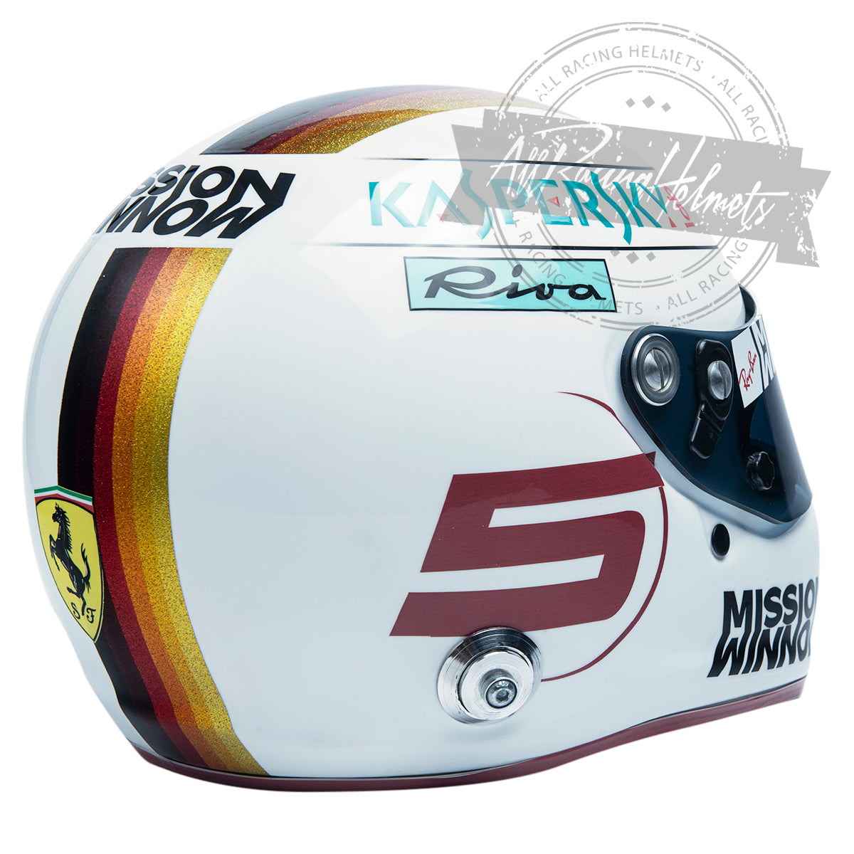 Sebastian Vettel 2019 Brazilian GP F1 Replica Helmet 1:1 Scale