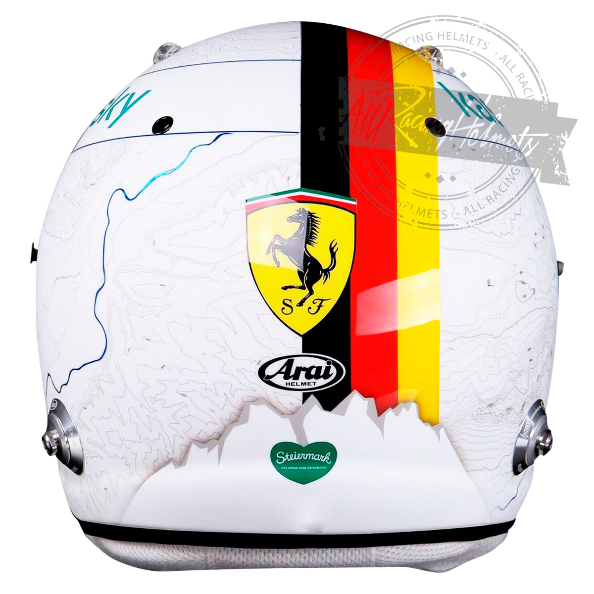 austrian motorcycle helmets Sebastian Vettel 2020 Austria GP F1 Replica Helmet | Full Scale 1:1