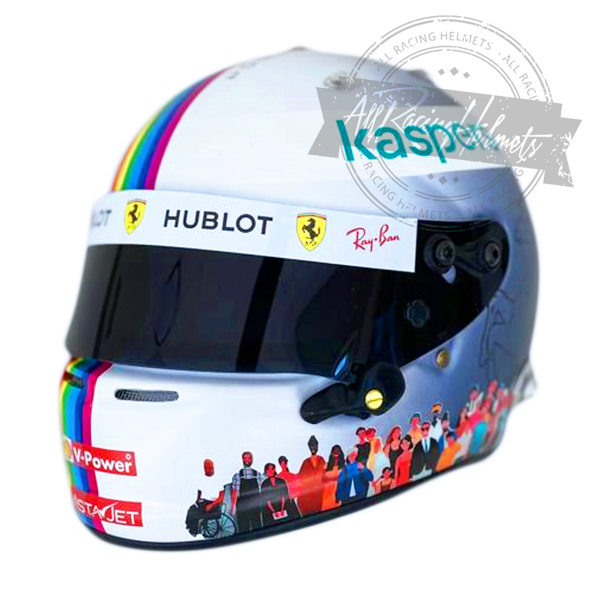 Casque réplique F1 Sebastian Vettel 2020 GP Turquie Échelle 1:1