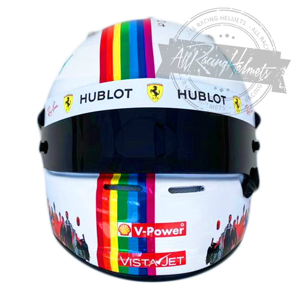 Casque réplique F1 Sebastian Vettel 2020 GP Turquie Échelle 1:1