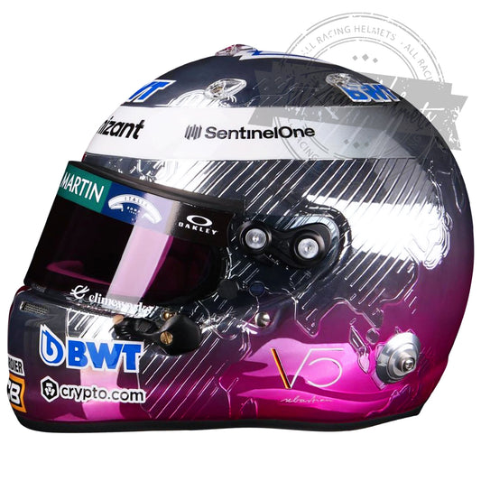 Casque Réplique Sebastian Vettel GP Monaco F1 2021 Échelle 1:1