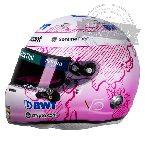 Sebastian Vettel 2021 Pre Season Test Day One F1 Replica Helmet Scale 1:1