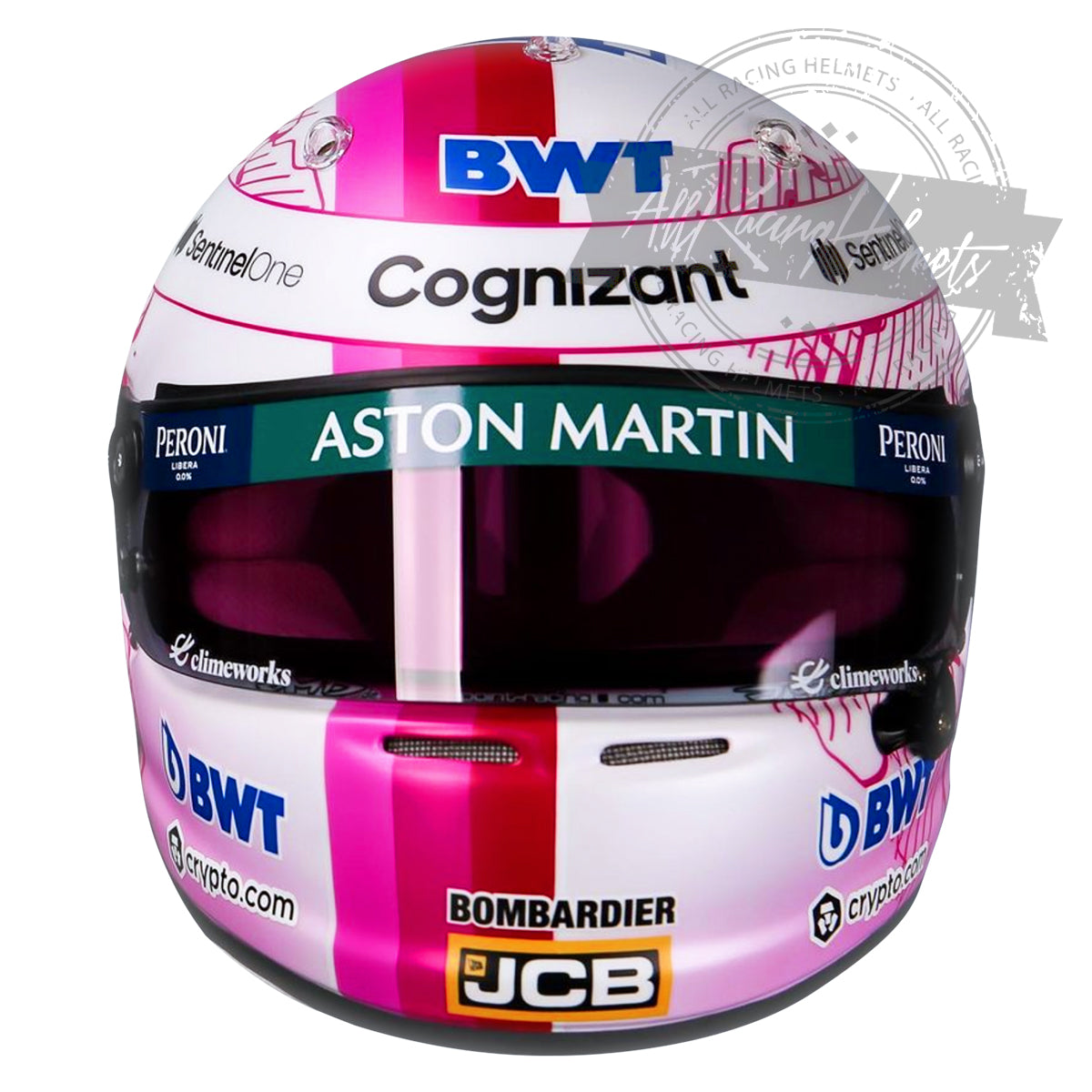 Sebastian Vettel 2021 Pre Season Test Day One F1 Replica Helmet 1:1 Scale
