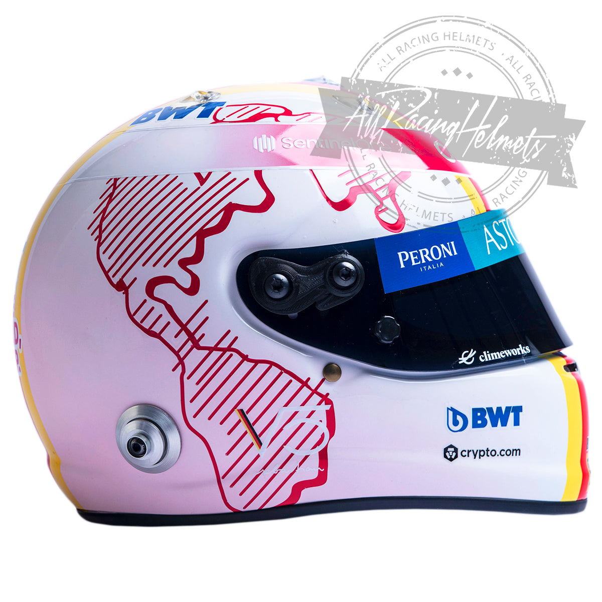 Sebastian Vettel 2021 Pre Season Test Day Two F1 Replica Helmet 1:1 Scale