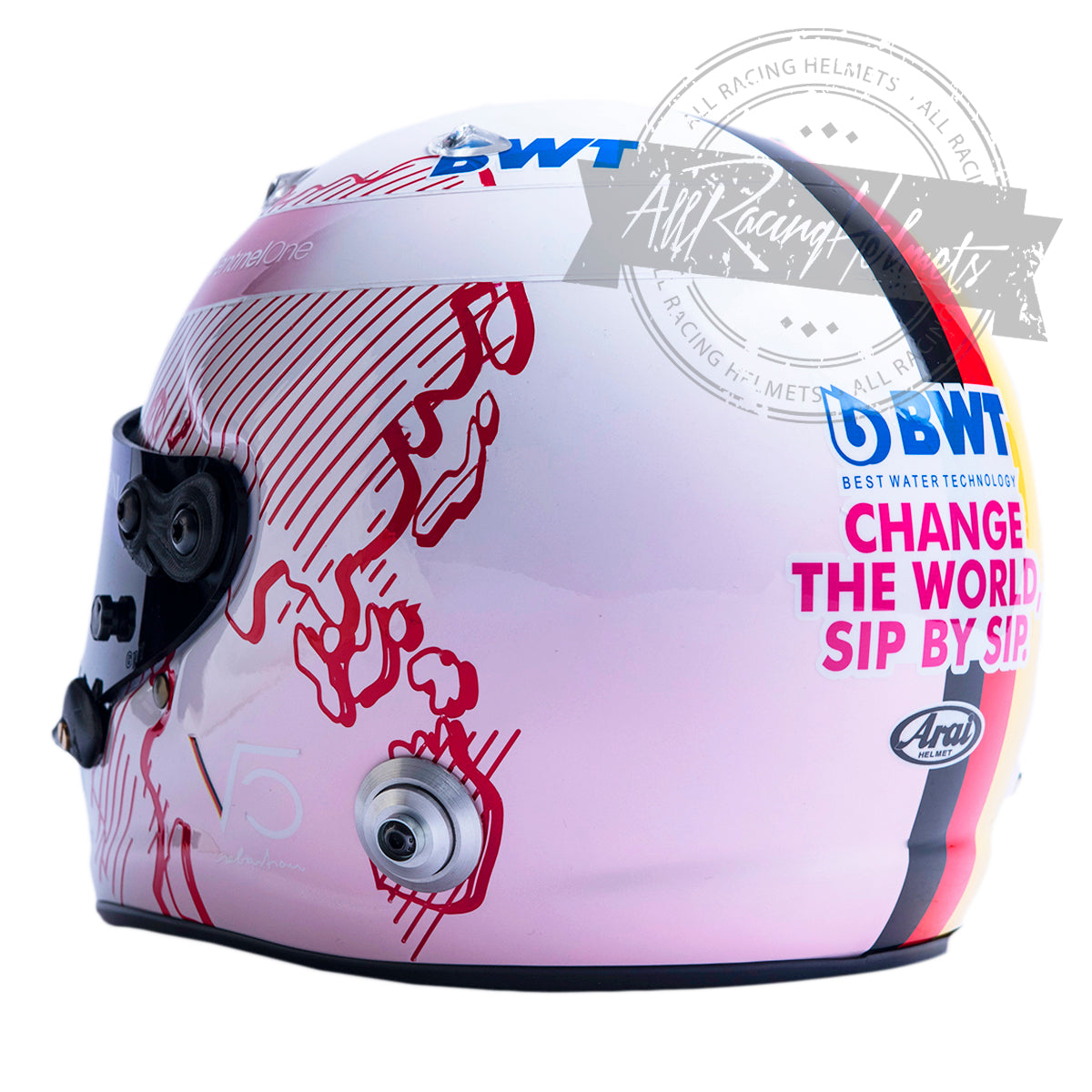 Sebastian Vettel 2021 Pre Season Test Day Two F1 Replica Helmet 1:1 Scale