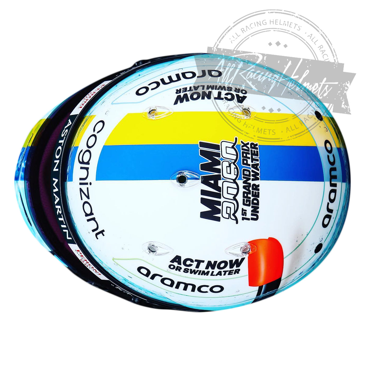 Casque Réplique F1 Sebastian Vettel 2022 Miami GP Échelle 1:1