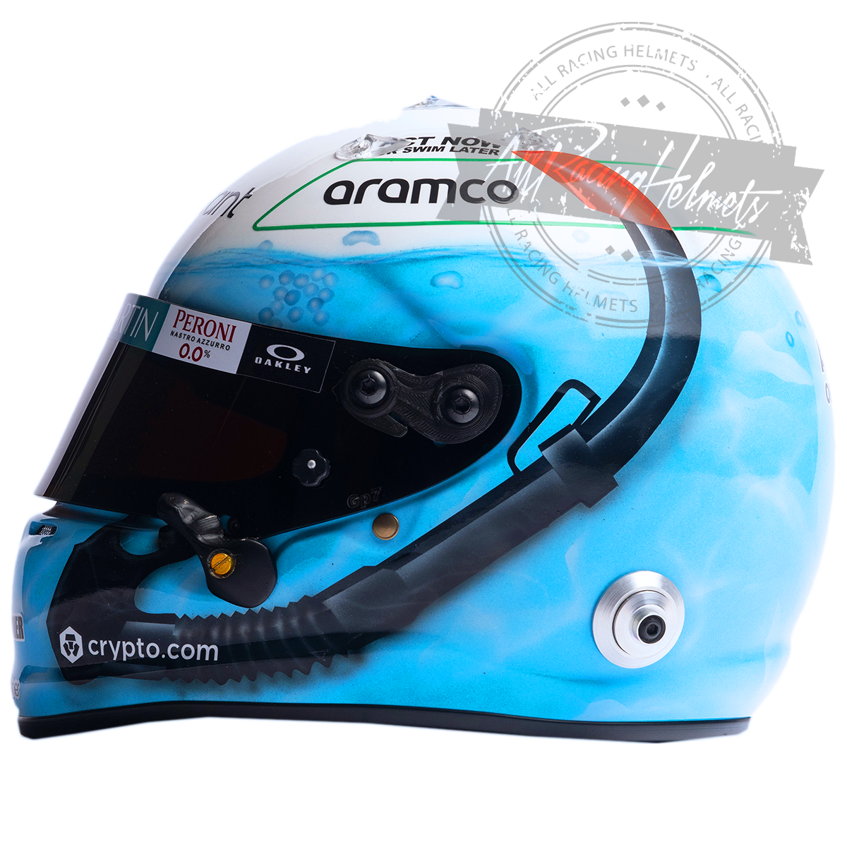 Casque Réplique F1 Sebastian Vettel 2022 Miami GP Échelle 1:1