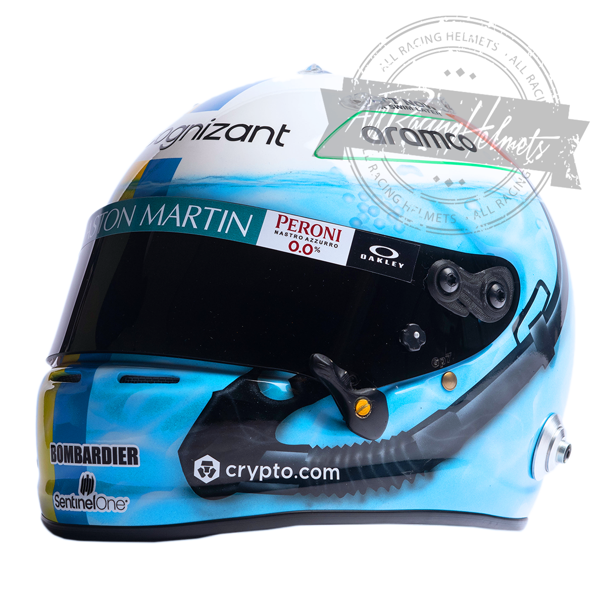 Casque Réplique F1 Sebastian Vettel 2022 Miami GP Échelle 1:1