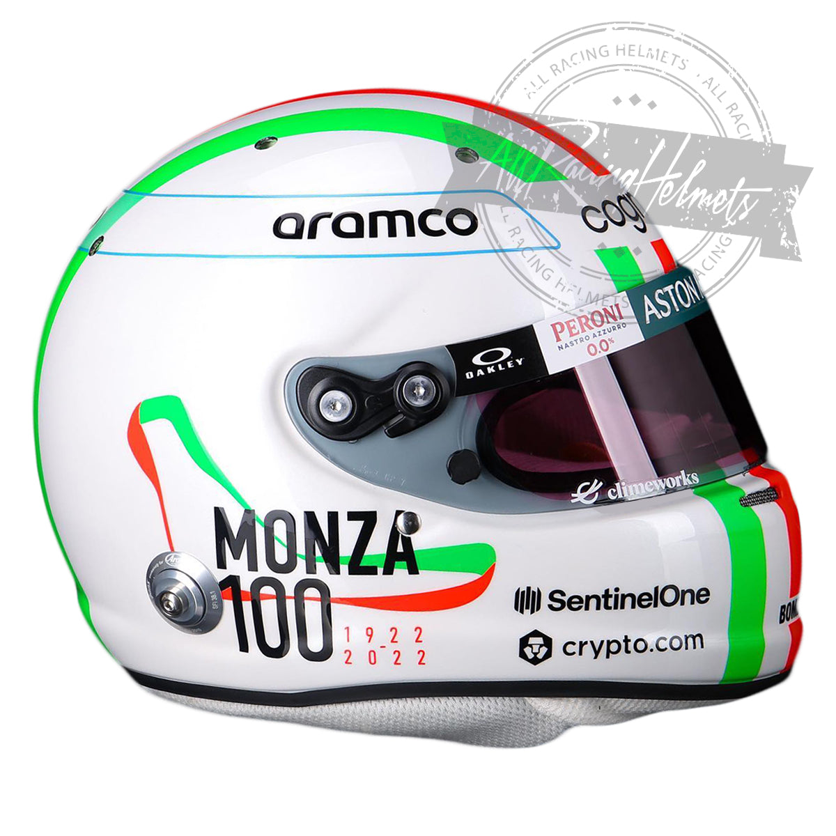 Sebastian Vettel 2022 Monza GP F1 Replica Helmet 1:1 Scale