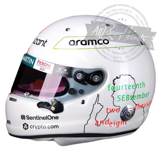 Casque Réplique F1 Sebastian Vettel 2022 GP Monza Échelle 1:1