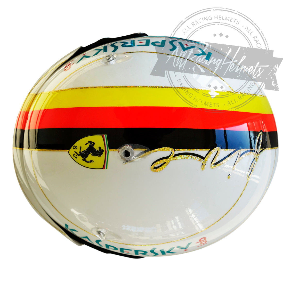 Casque Réplique F1 Sebastian Vettel Grand Prix de Bahreïn 2018 Échelle 1:1