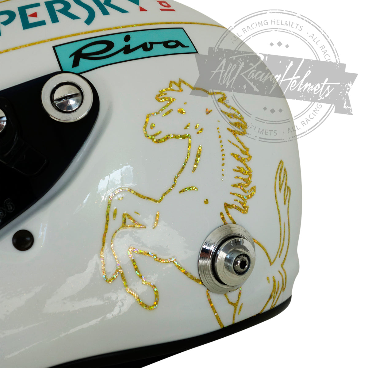 Casque Réplique F1 Sebastian Vettel Grand Prix de Bahreïn 2018 Échelle 1:1