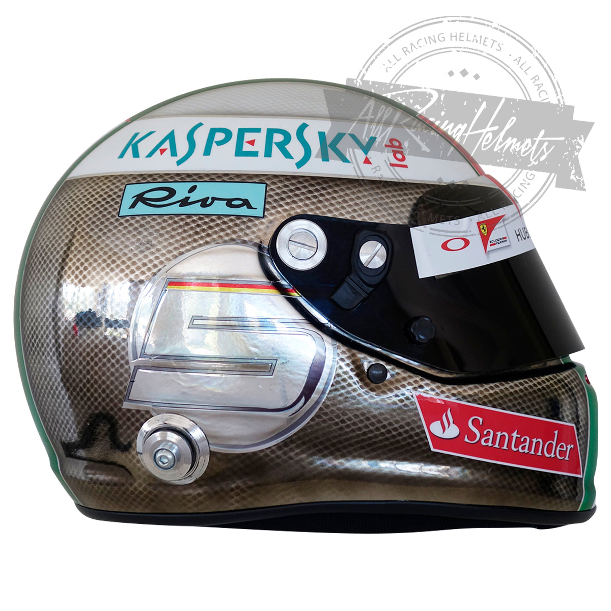 Casque réplique F1 Sebastian Vettel 2017 GP Monza échelle 1:1