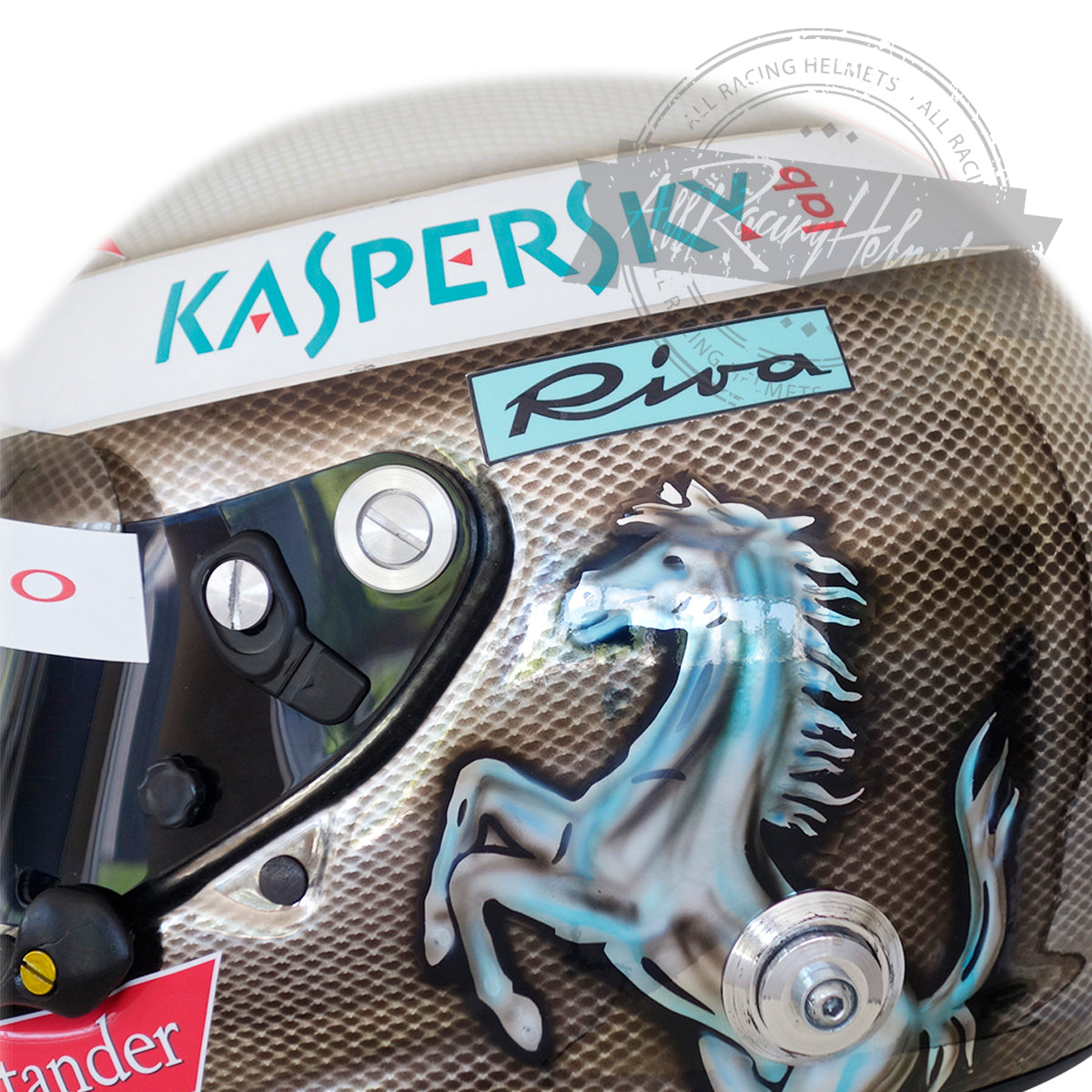 Casque réplique F1 Sebastian Vettel 2017 GP Monza échelle 1:1