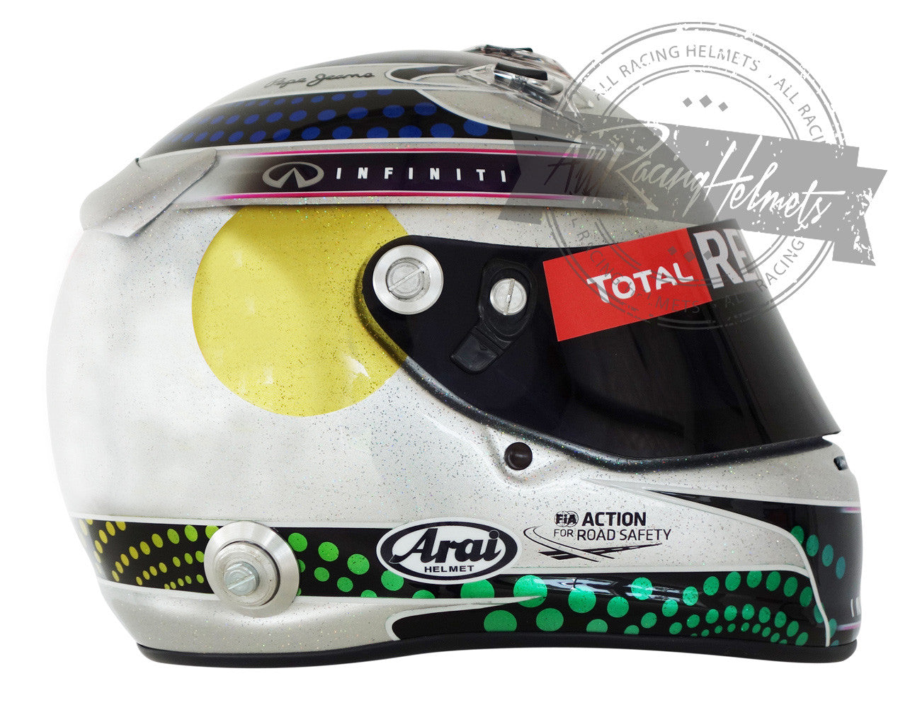Sebastian Vettel 2013 Singapore F1 Replica Helmet | Full Scale 1:1