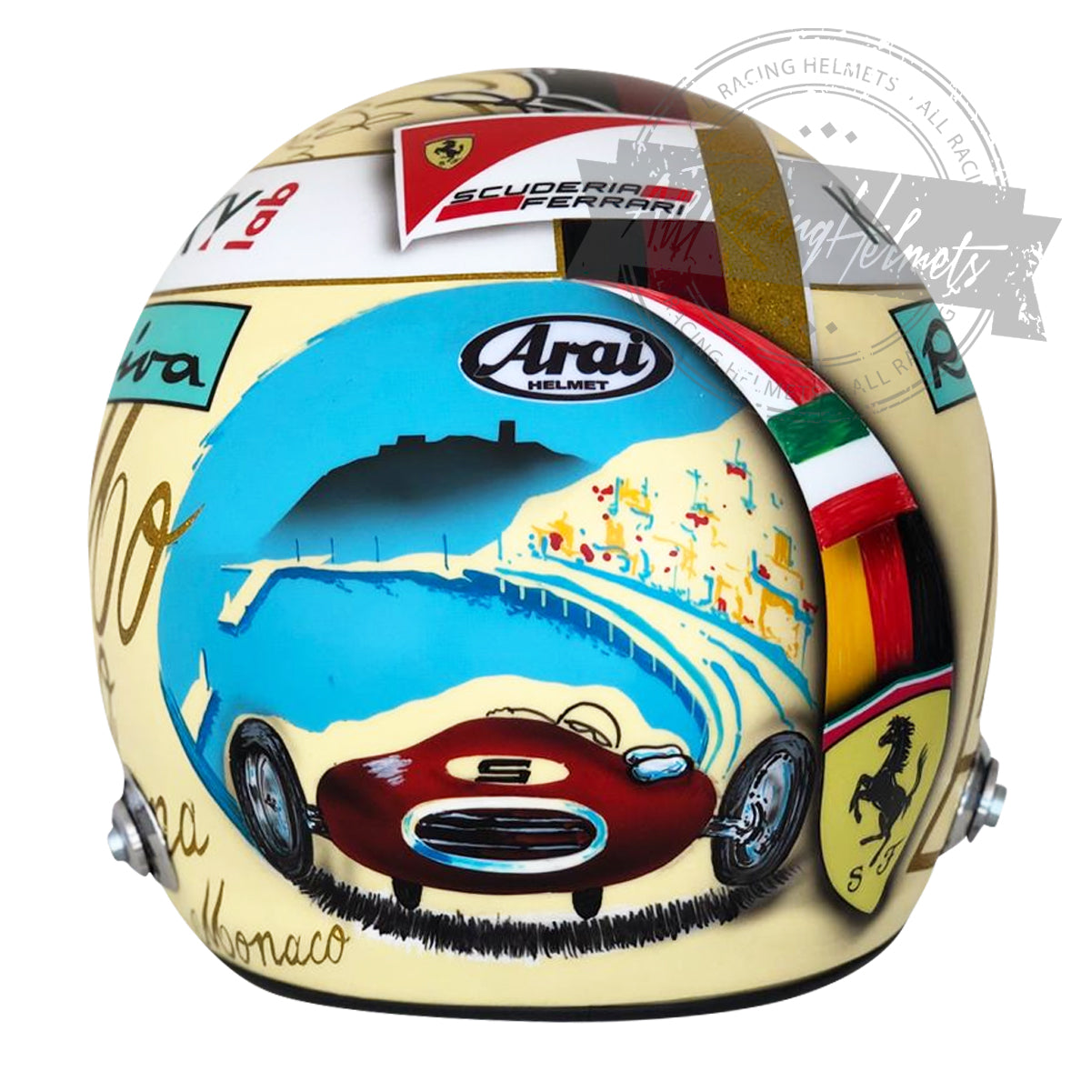 Sebastian Vettel 2017 Monaco GP F1 Replica Helmet 1:1 Scale
