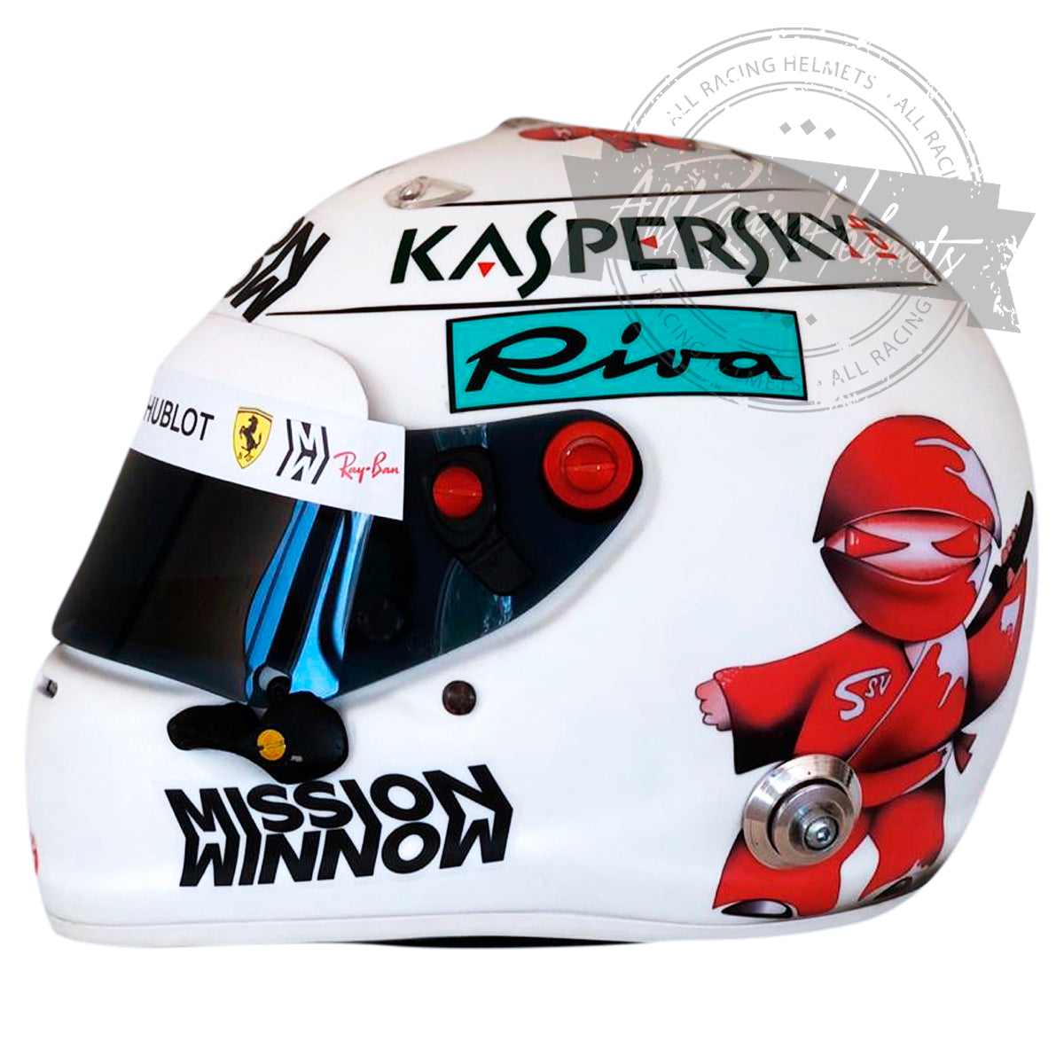 Casco de Réplica 1:1 de Sebastian Vettel GP Suzuka F1 2018