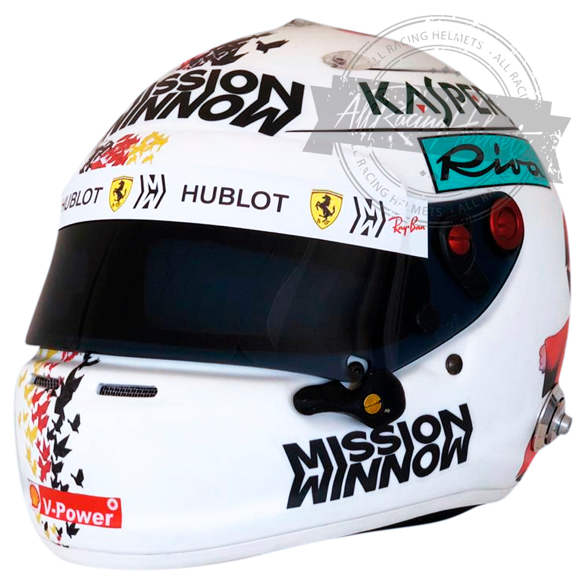 Casco de Réplica 1:1 de Sebastian Vettel GP Suzuka F1 2018