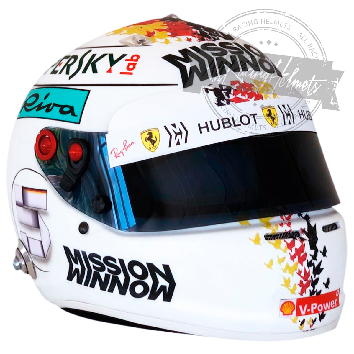 Casco de Réplica 1:1 de Sebastian Vettel GP Suzuka F1 2018