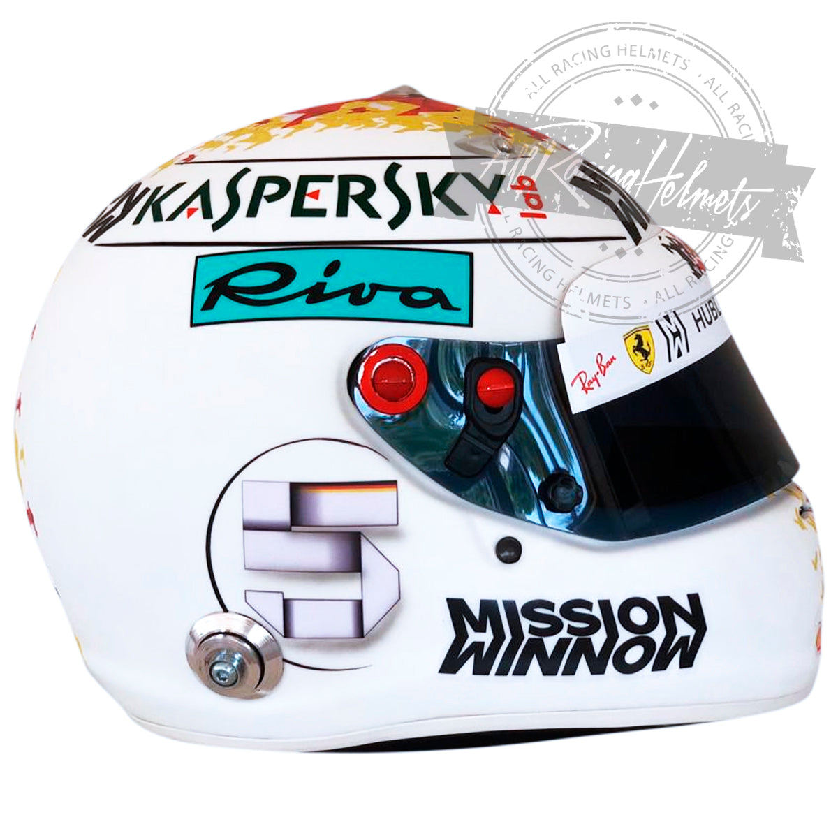 Casco de Réplica 1:1 de Sebastian Vettel GP Suzuka F1 2018