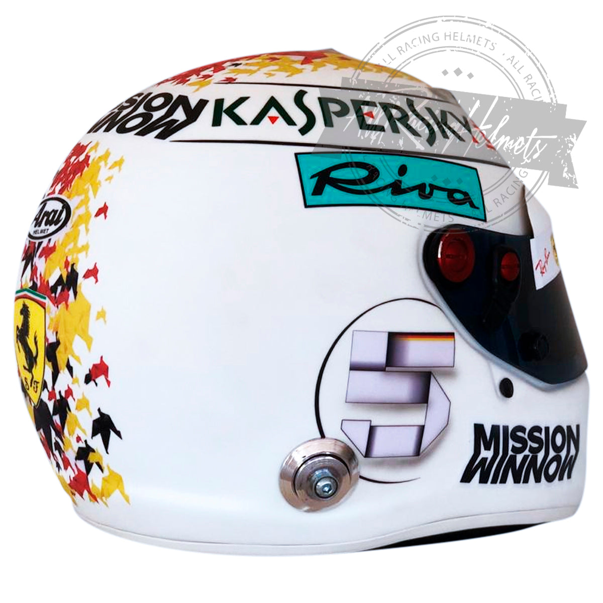 Casco de Réplica 1:1 de Sebastian Vettel GP Suzuka F1 2018