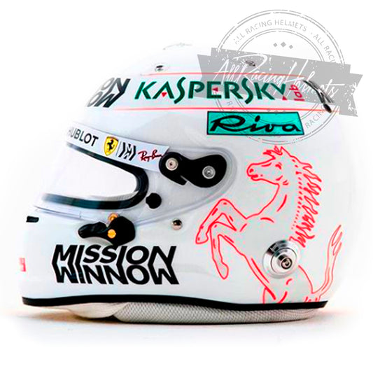 Casque réplique F1 Sebastian Vettel Grand Prix de Bahreïn 2019 à l'échelle 1:1