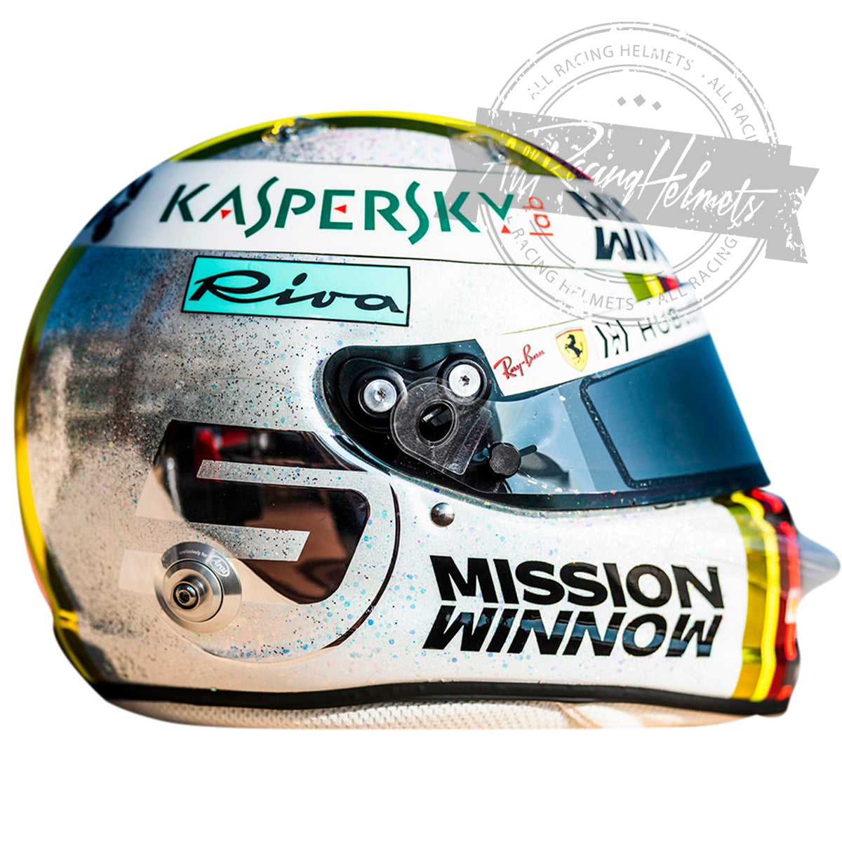 Sebastian Vettel 2019 Abu Dhabi GP F1 Replica Helmet 1:1 Scale