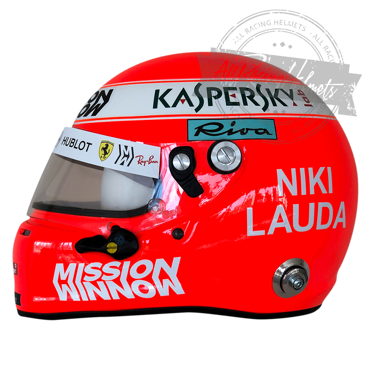 Sebastian Vettel 2019 Monaco GP "Tribute Niki Lauda" F1 Replica Helmet 1:1 Scale