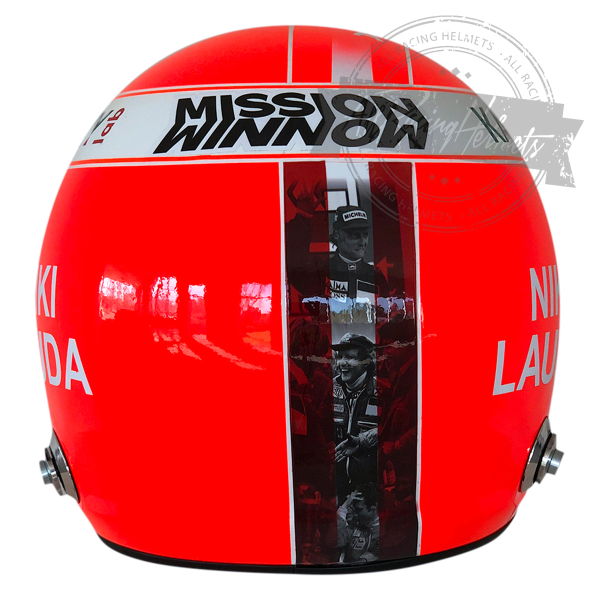Sebastian Vettel 2019 Monaco GP "Tribute Niki Lauda" F1 Replica Helmet 1:1 Scale