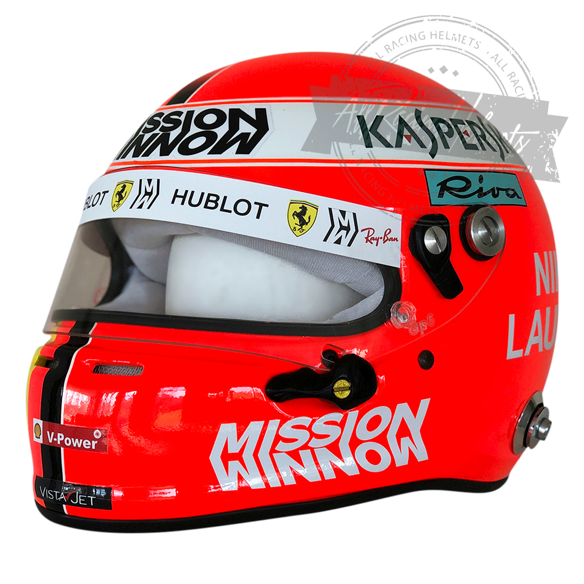 Sebastian Vettel 2019 Monaco GP "Tribute Niki Lauda" F1 Replica Helmet 1:1 Scale