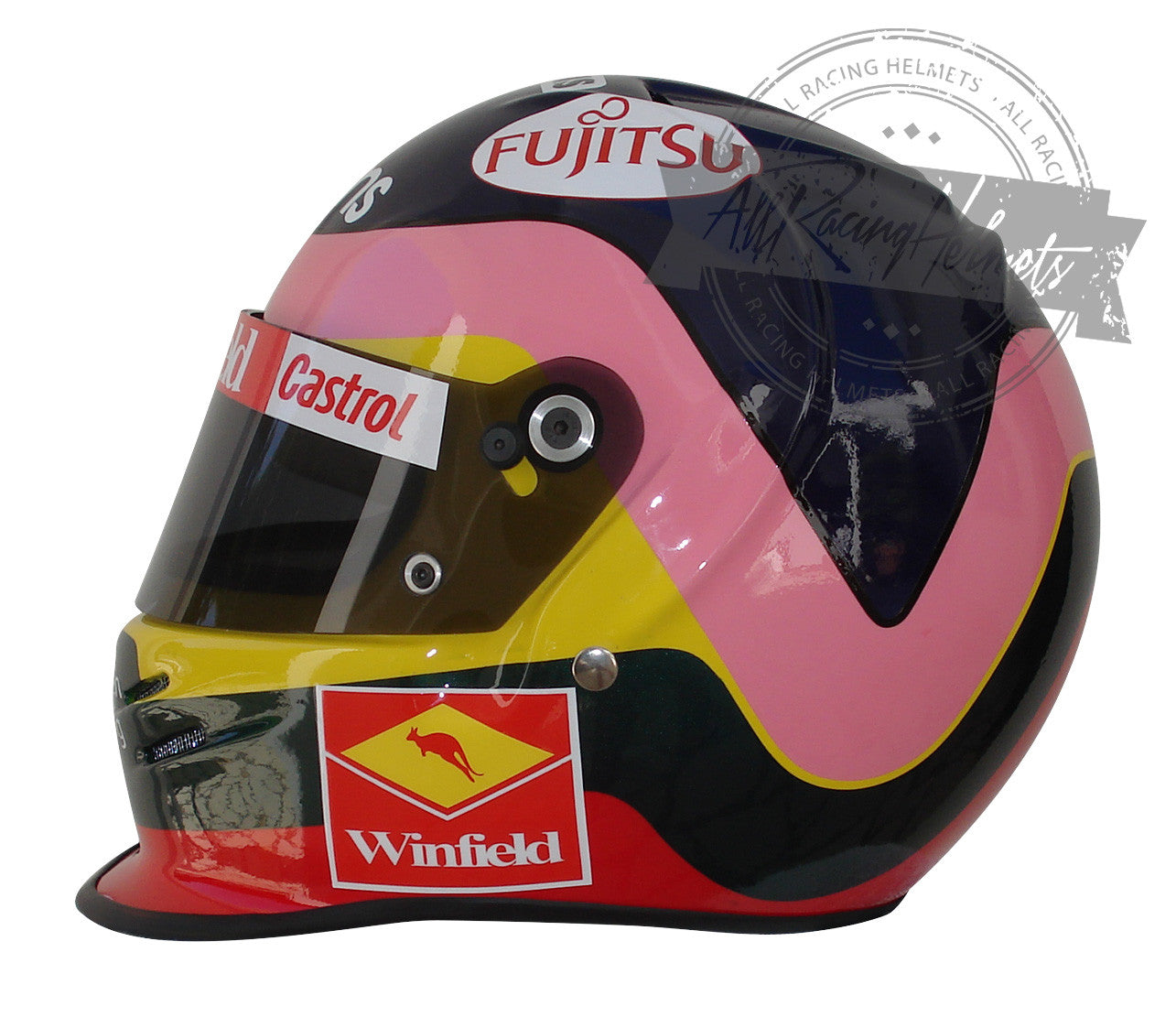 Casco réplica F1 Jacques Villeneuve 1998 Escala 1:1