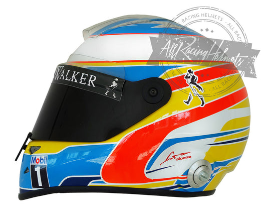 Casque Réplique Fernando Alonso F1 2015 Échelle 1:1