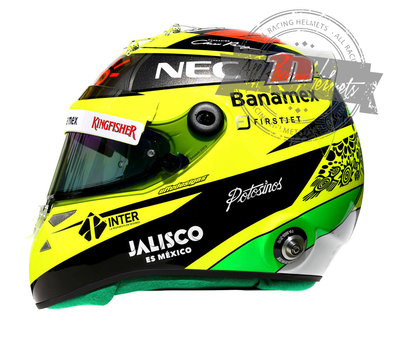Casque Réplique F1 Sergio Perez 2016 Échelle 1:1