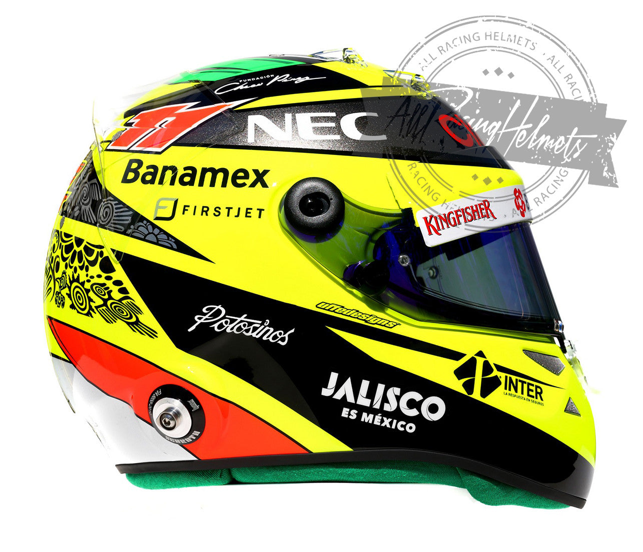 Casque Réplique F1 Sergio Perez 2016 Échelle 1:1