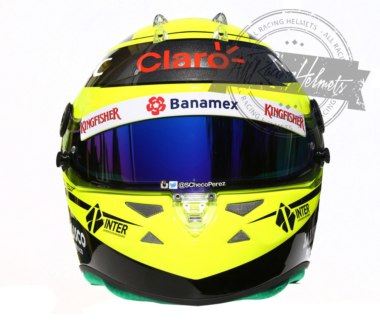 Casque Réplique F1 Sergio Perez 2016 Échelle 1:1