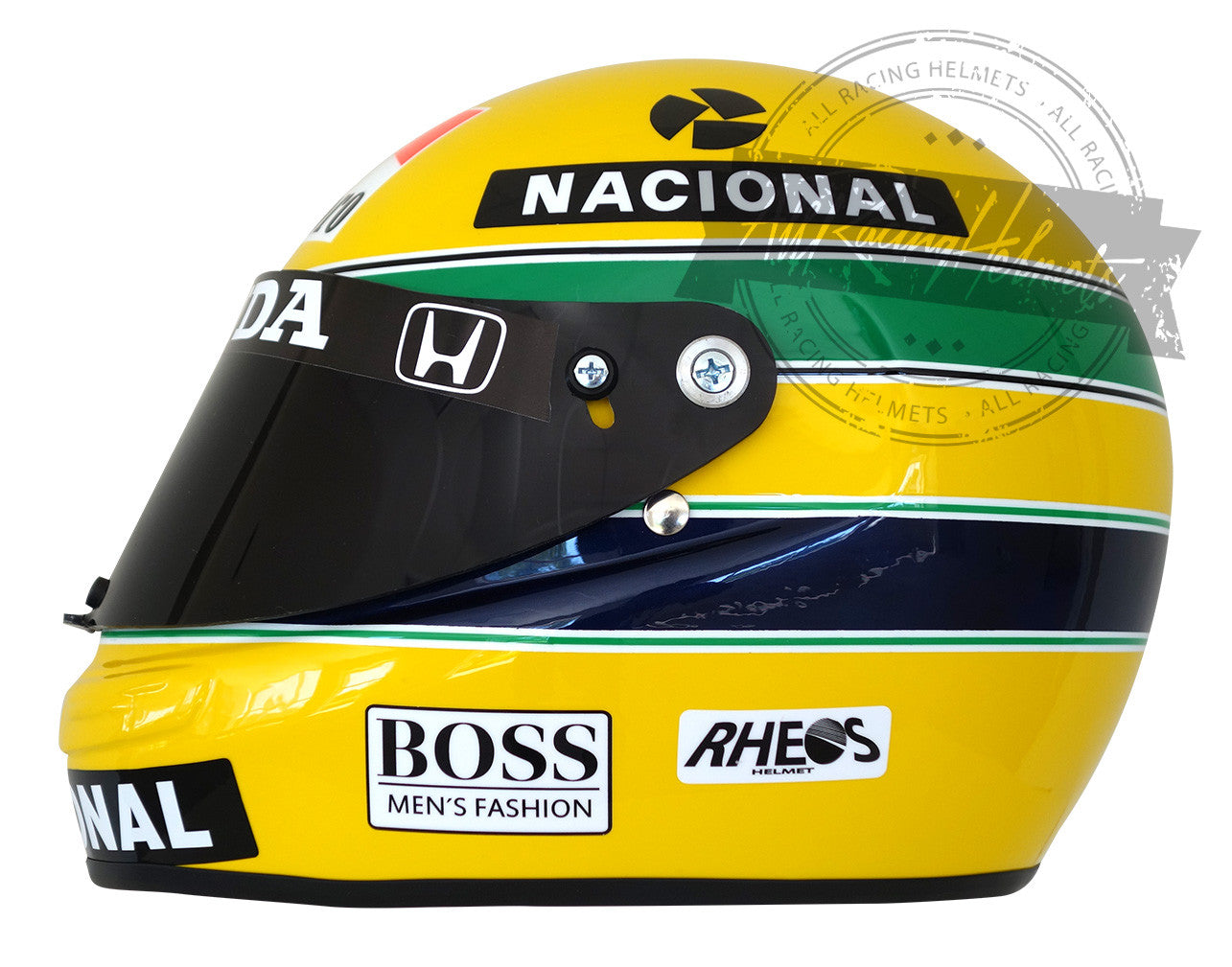 Ayrton Senna 1990 RHEOS F1 Replica Helmet 1:1 Scale