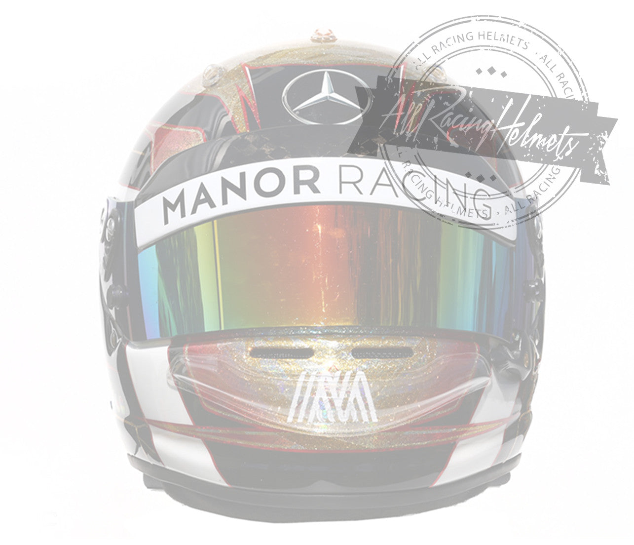 Casque réplique Pascal Wehrlein F1 2016 à l'échelle 1:1