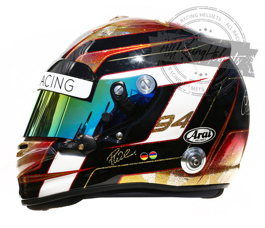 Casque réplique Pascal Wehrlein F1 2016 à l'échelle 1:1